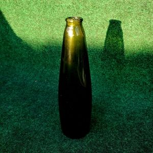 Rare 1900s Antique Karl Hutter Olive Green Beer Bottle 9554-12 P